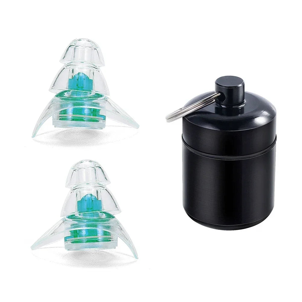 1 Pair Soft Silicone Noise Cancelling Earplugs Anti Noise Earplug For Concerts Sleeping Bar DJ Motor Sports Reusable Ear plugs Oasis Select Green
