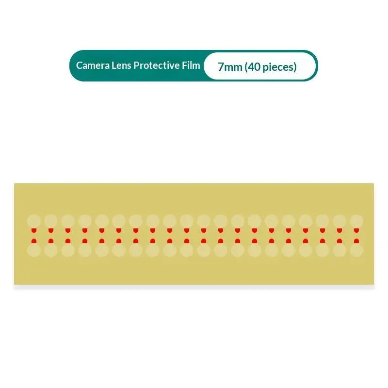 28/40/80/100pcs Protective Camera Sticker Dust Stickers High Temperature Tape For Phone Infrared Dot Matrix Protect Tool 7/12mm Oasis Select 7mm 40PC