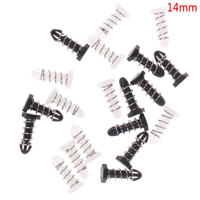 10pcs 14mm Plastic Nail Cooling Fan Spring Nails Heat Sink Clips Oasis Select