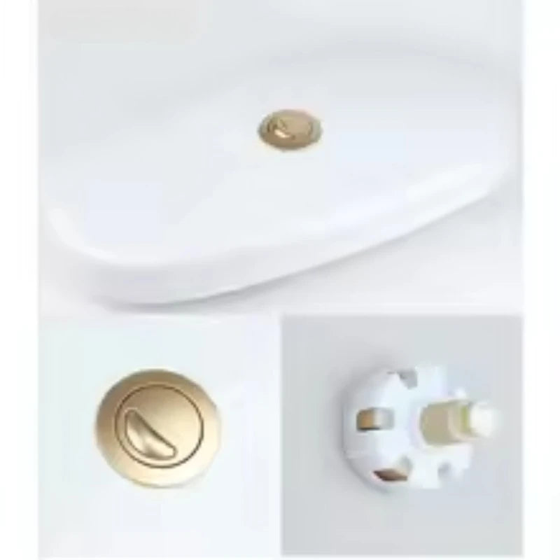 Toilet Flush Button Cistern Flusher Replacement Parts, Toilet Push Button Easy Installation Modern Bathroom Upgrade (Matt Gold) Oasis Select