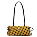 Womens Striped Large Capacity Tote Shoulder Bag Fashionable Handbag Suitable for Daily Office Commute Oasis Select one size Black