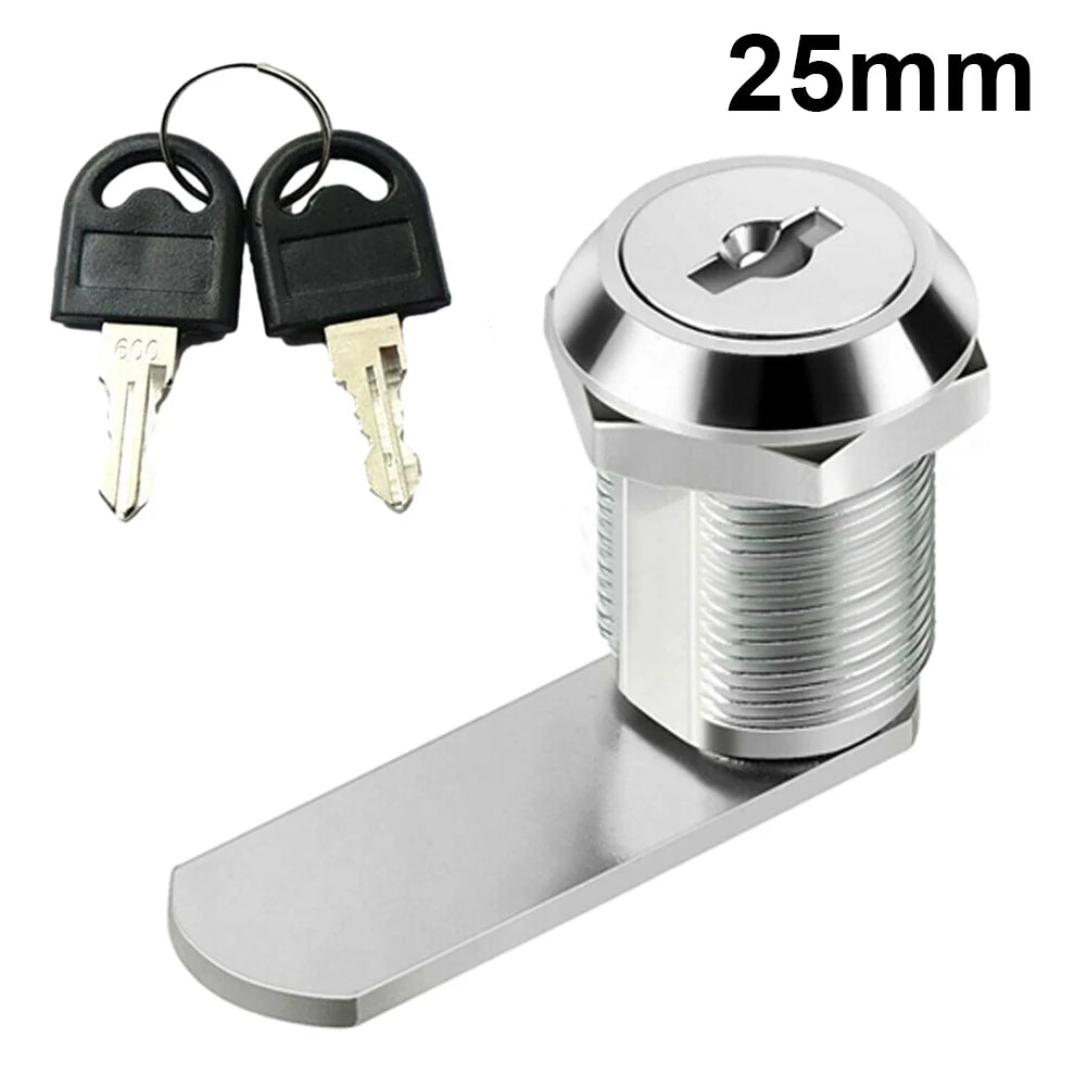 Drawer Cabinet Lock Mail Box Locker Cam Lock Cupboard Door Tongue Lock With 2 Key Furniture Hardware Oasis Select 25mm