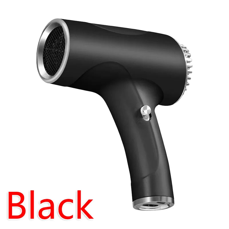 Cordless Ionic Hair Dryer USB Rechargeable 2600mAh Travel Blow Dryer