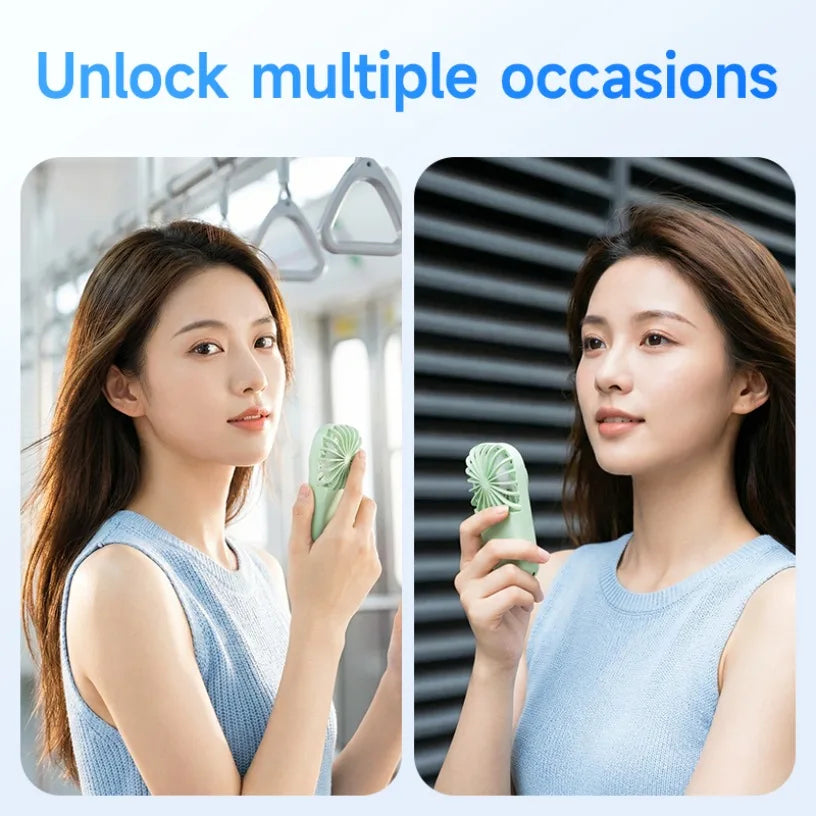 Mini Portable Handheld Fan 5-Speed 11000RPM Turbo Rechargeable Personal Cooling Fan for Travel Outdoor Turbo Handheld Fan Oasis Select