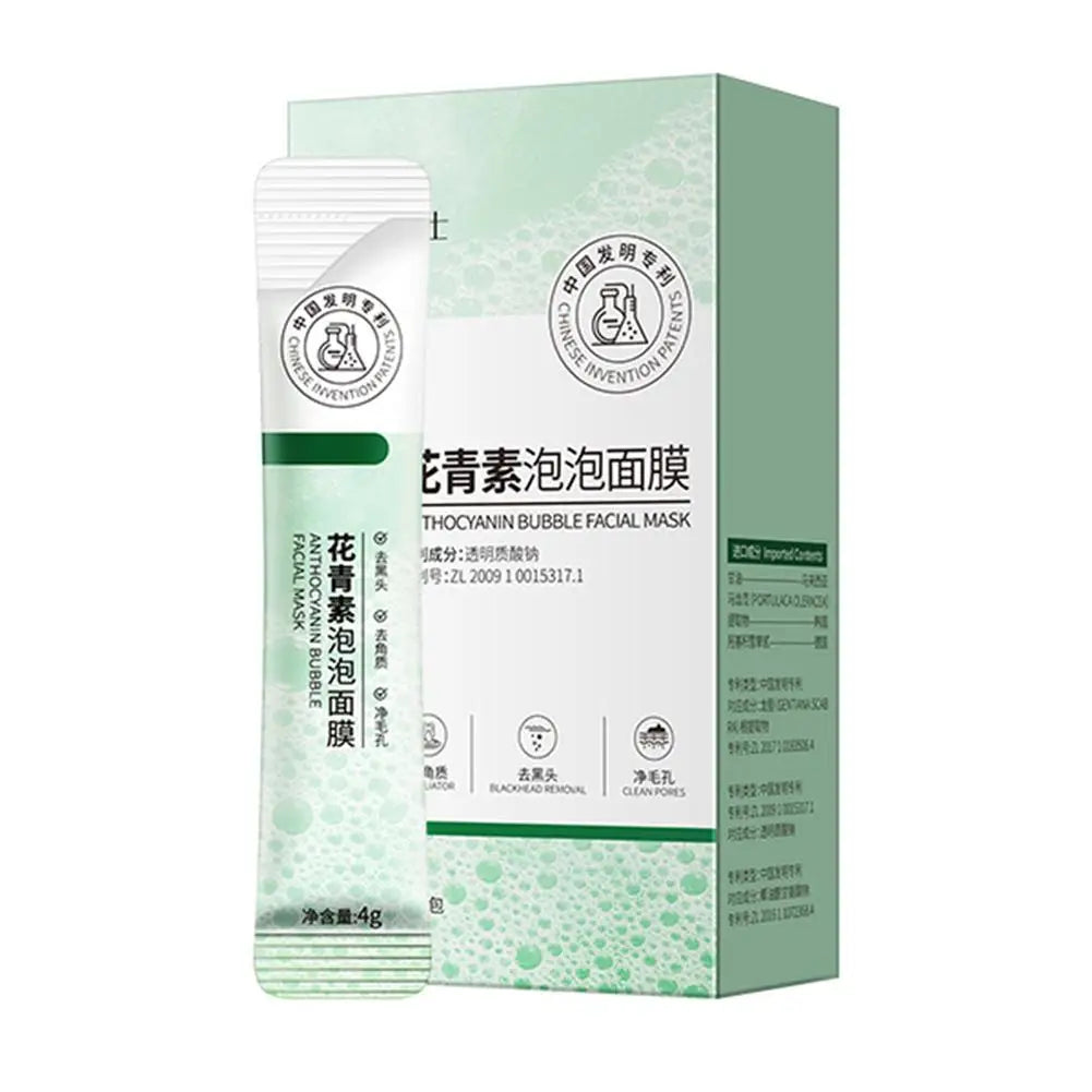 Anthocyanin Bubble Mask – Blackhead Removal & Pore Minimizer 12pc Bubble Face Mask Oasis Select C Anthocyanin CN