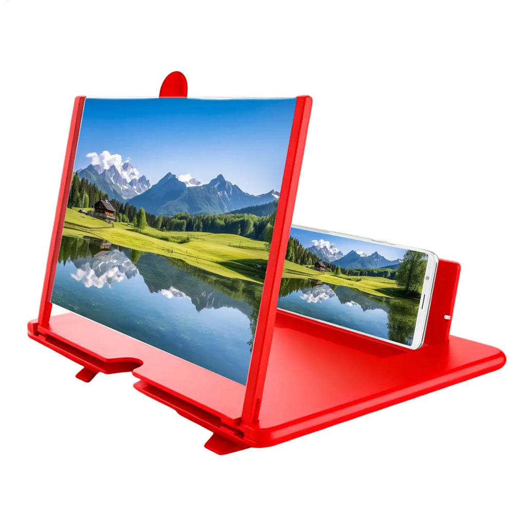 Screen Magnifier Desktop Amplifier 3D HD Cell Phone Magnifier for Seniors Video Watching Movie Night Home Travel Break Party Oasis Select