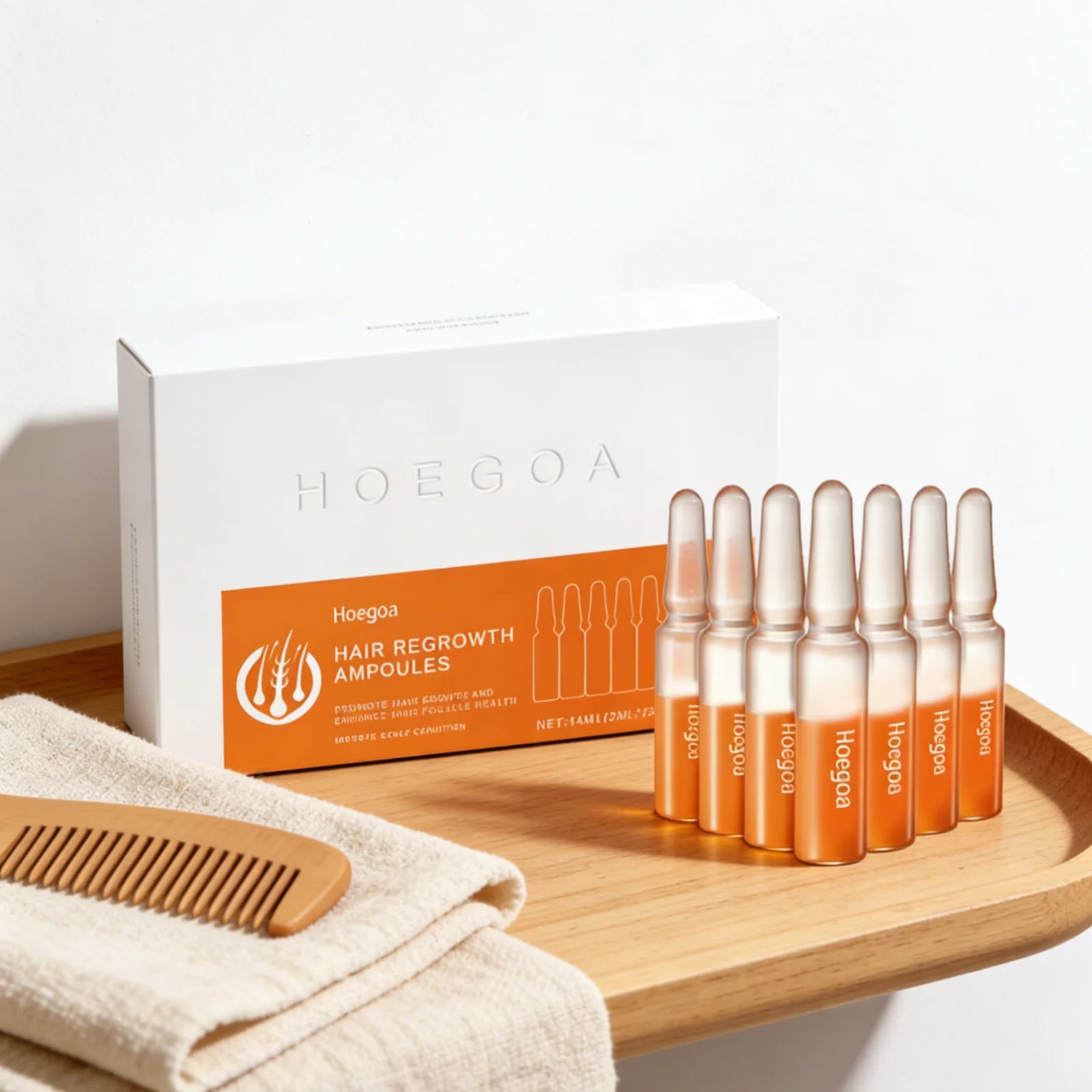 Hoegoa Hair Regrowth Ampoules – Scalp & Anti-Dandruff Treatment Hair Growth Serum Oasis Select