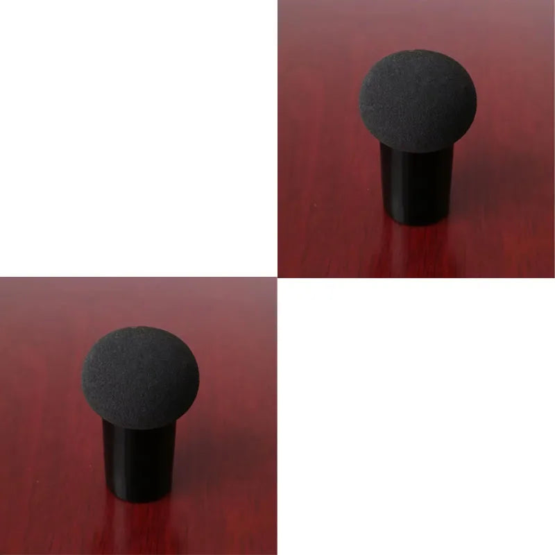1/2pcs Color Mushroom Head Cosmetic Puff With Protective Cap Loose Powder Foundation Puff Air Cushion Sponge Makeup Egg Makeup Oasis Select 2pcs Black
