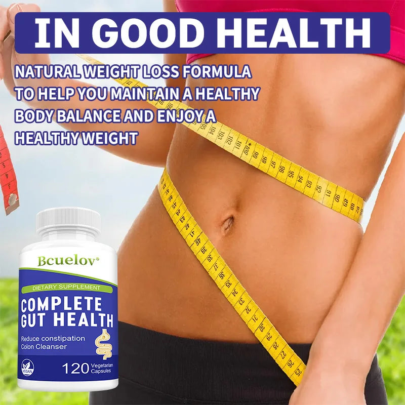 Gut Health Capsules – Senna Leaf, Ginger & Dandelion Root 5-in-1