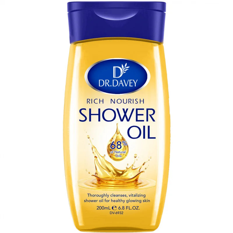DR.DAVEY 200ml Nourishing Shower Oil – Body Moisturizer for All