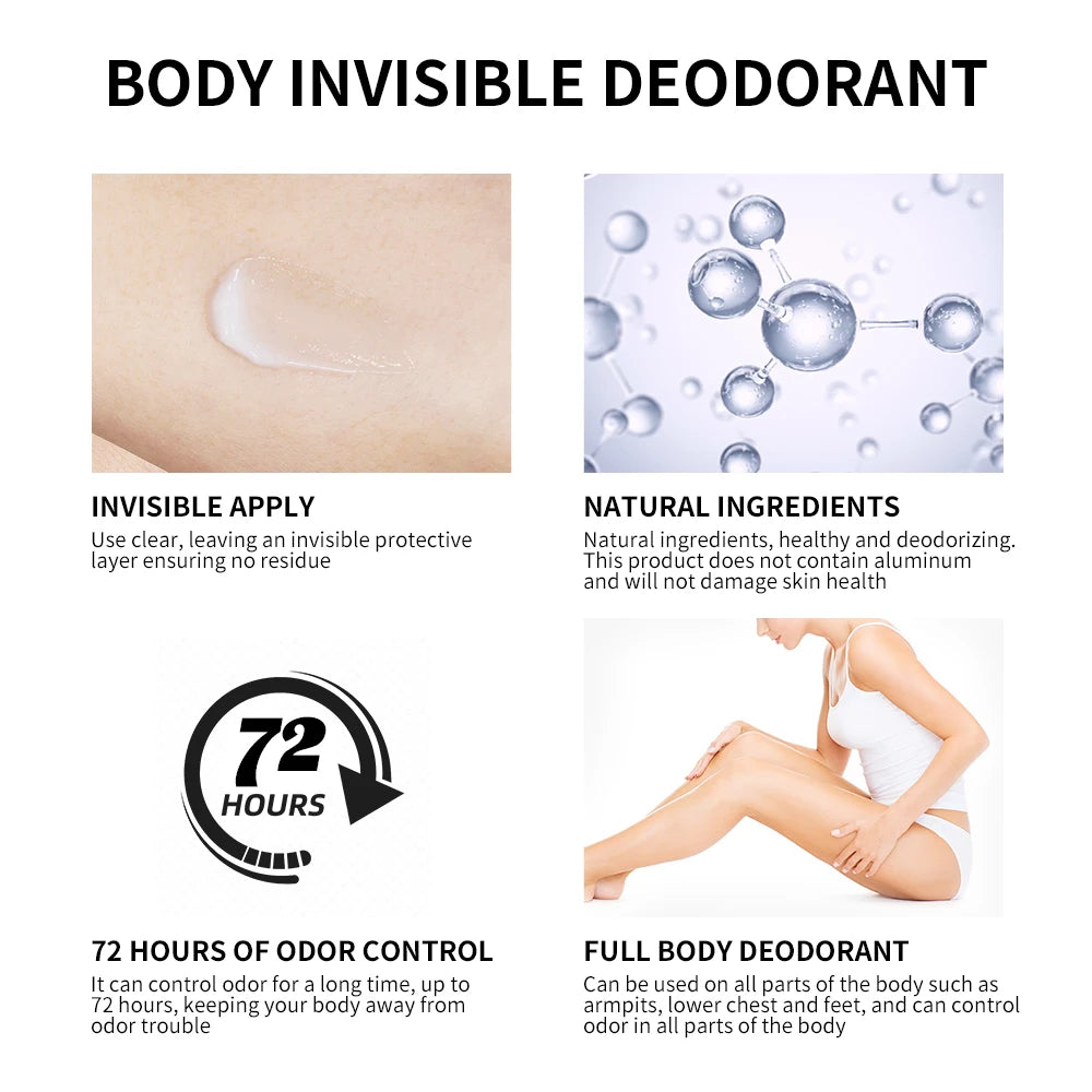 Mint Fragrance Deodorant Cream Long Lasting Oder Control Deodorant Cream Armpit Refreshing Antiperspirant Full Body Deodorizatio Oasis Select