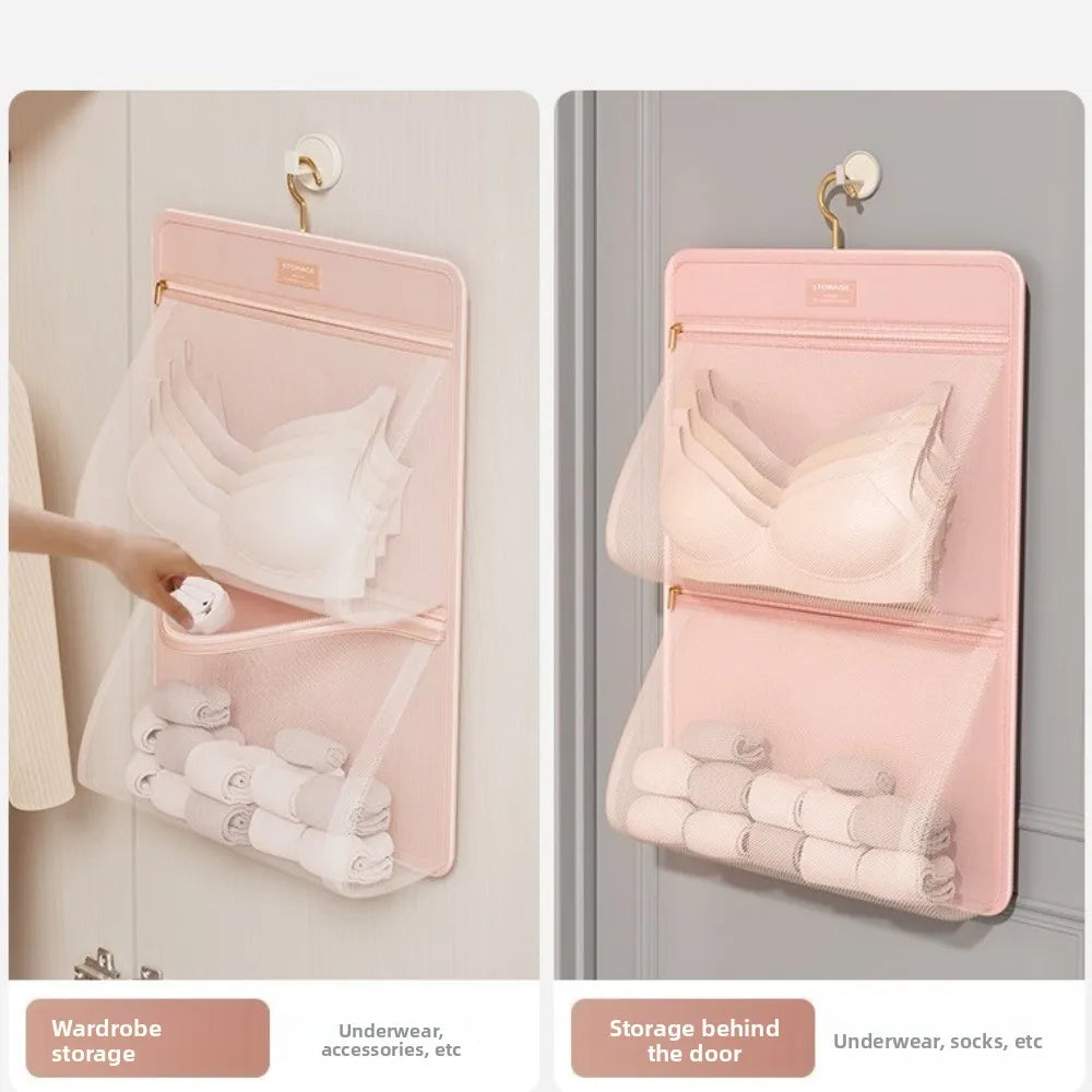 Foldable Hanging Underwear & Socks Storage Bag – Large Capacity