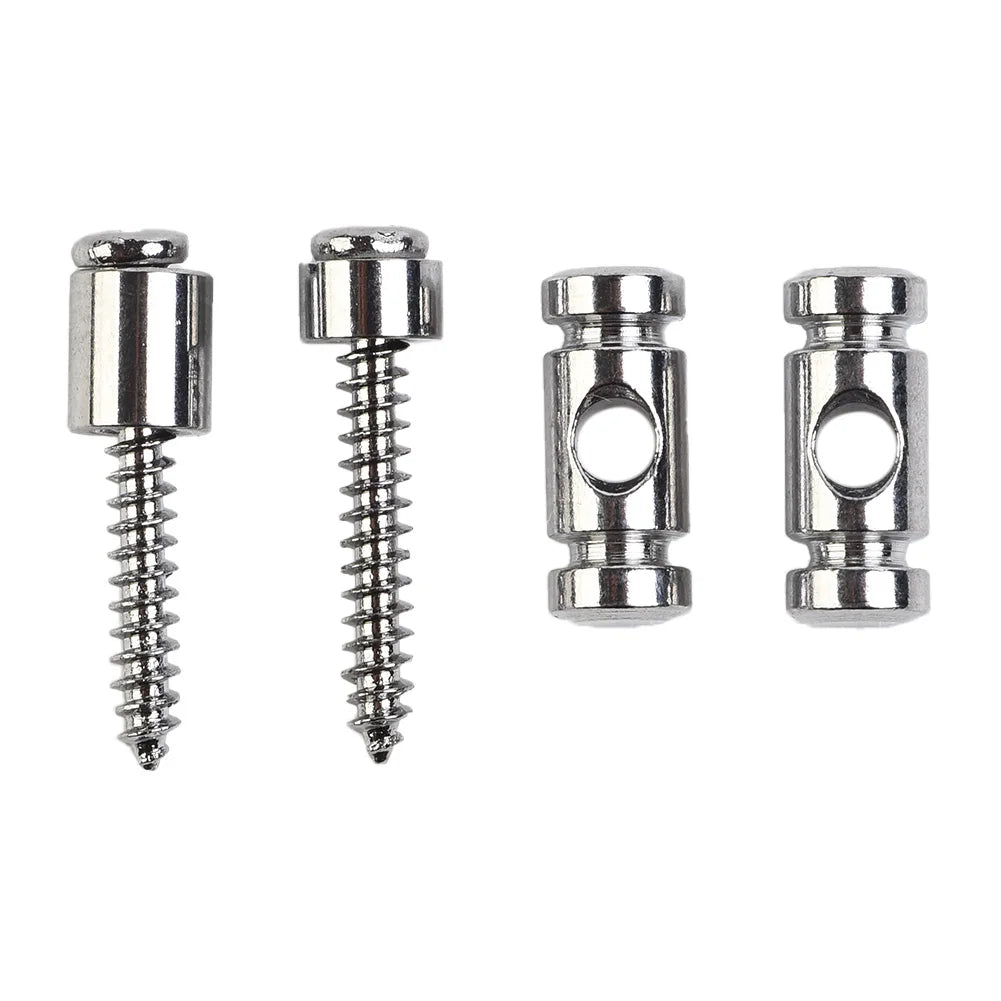 2Pcs Guitar Roller String Trees Retainer With Screws For Electric Guitars Parts Silvery/Black/Gold Guitar Guide Fit Telecaster Oasis Select