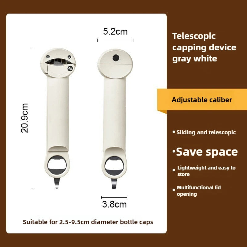 Multifunctional Bottle Opener with Magnetic Can Opener Cap Remover for Beer Soda Cans Bottle Opener Tool for Kitchen and Bar Use Oasis Select