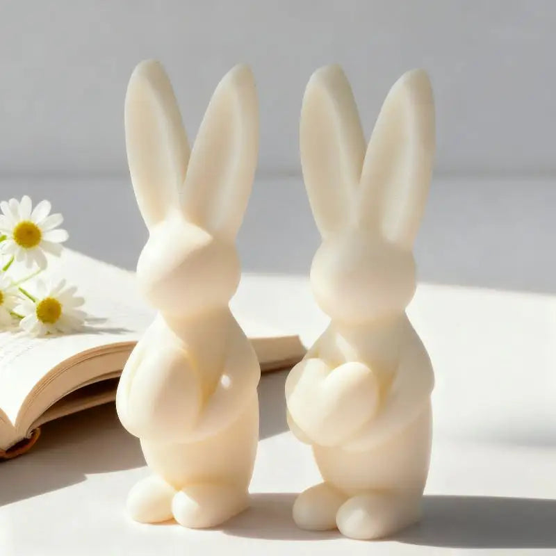 DIY Easter Bunny Egg Silicone Candle Mold for Handmade Aroma Gypsum Epoxy Resin Soap & Candle Making Supplies Oasis Select