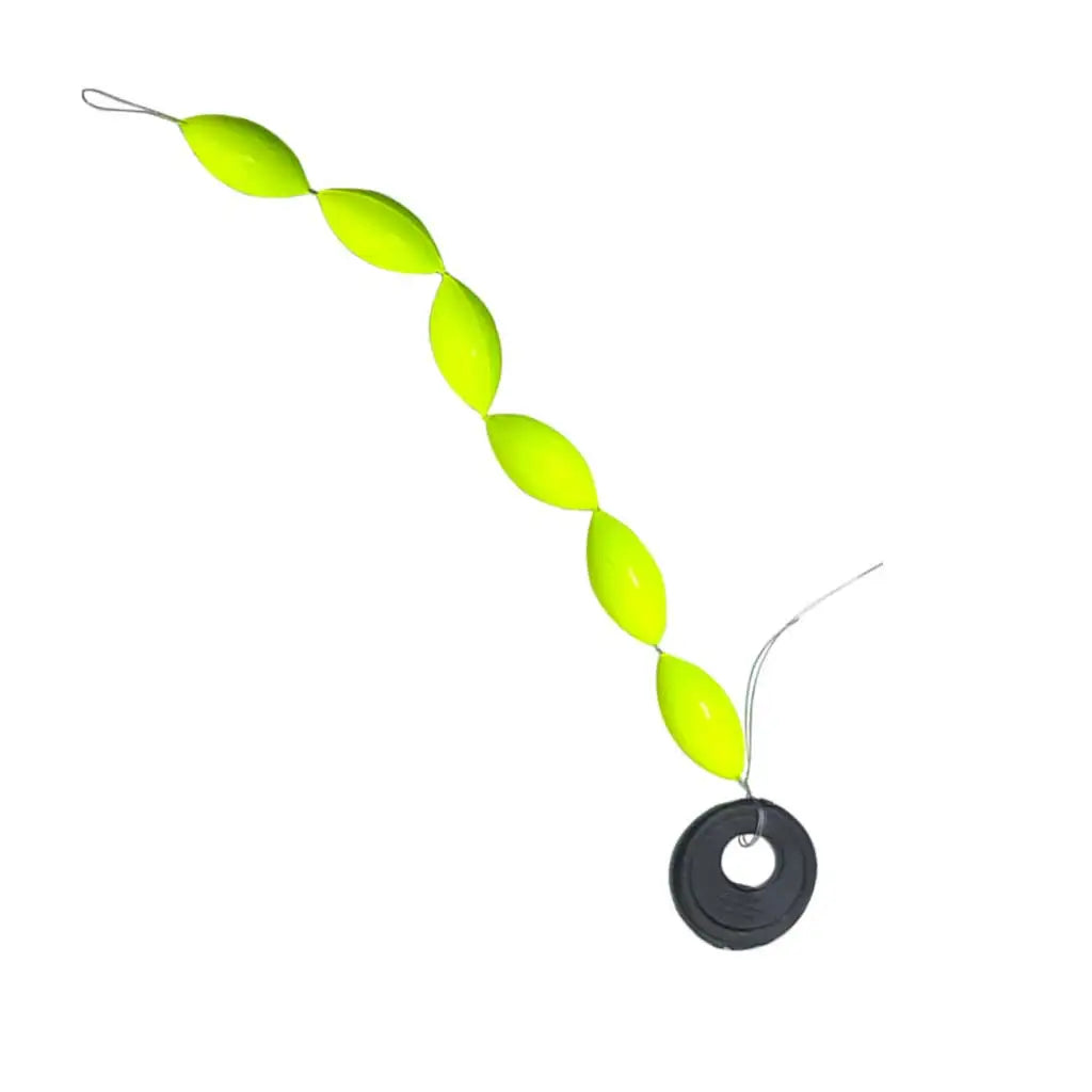 10/30bars Oblong Bean-Shaped Fishing Bobbers String Buoys for Still Water Fishing 7Star Centipede Style Buoy Drift Fishing Float Oasis Select