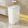 10L Odor Proof Trash Can with One-Touch Modern Design Durable Plastic Bathroom Kitchen Bin Space Saving Leakproof Oasis Select white 10L