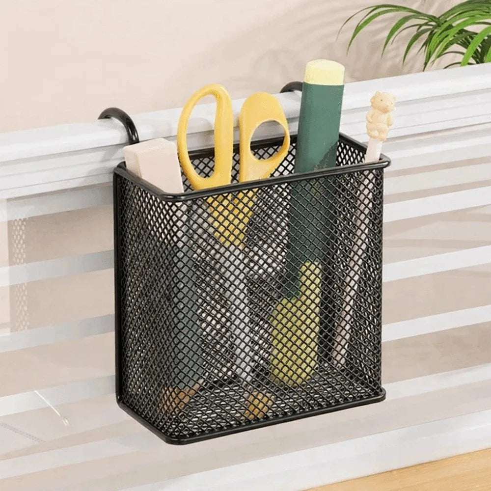 Wall Mounted Iron Hanging Basket – Space-Saving Shelf Organizer