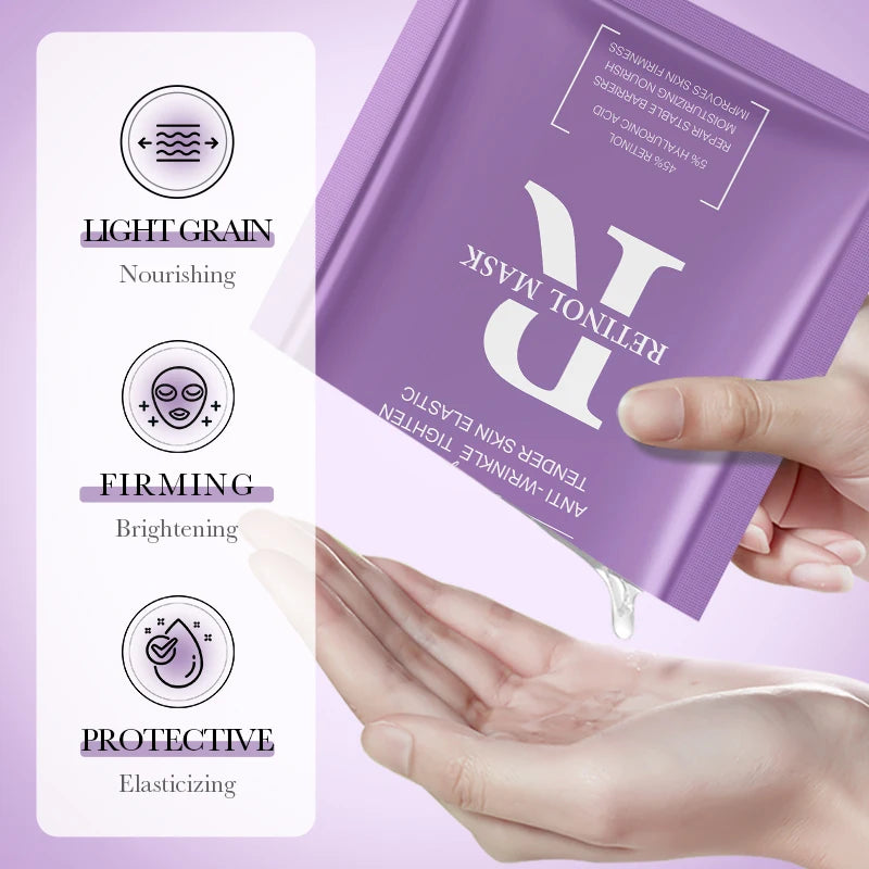 BIOAQUA Retinol Face Mask – Anti-Aging, Moisturizing, Acne Retinol Face Mask Oasis Select