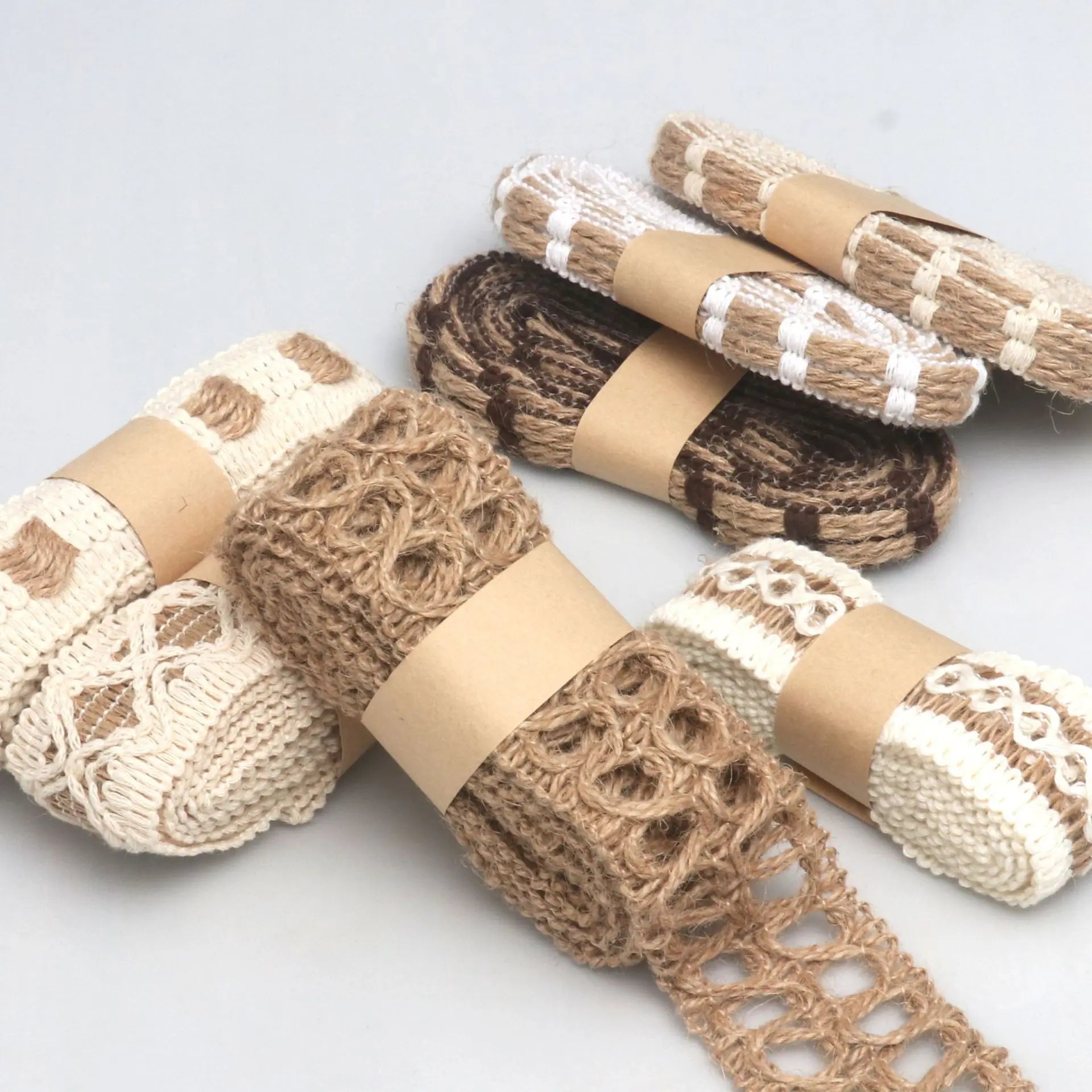 Natural Jute Lace Ribbon 2 Yards – Rustic Wedding & Gift Wrap