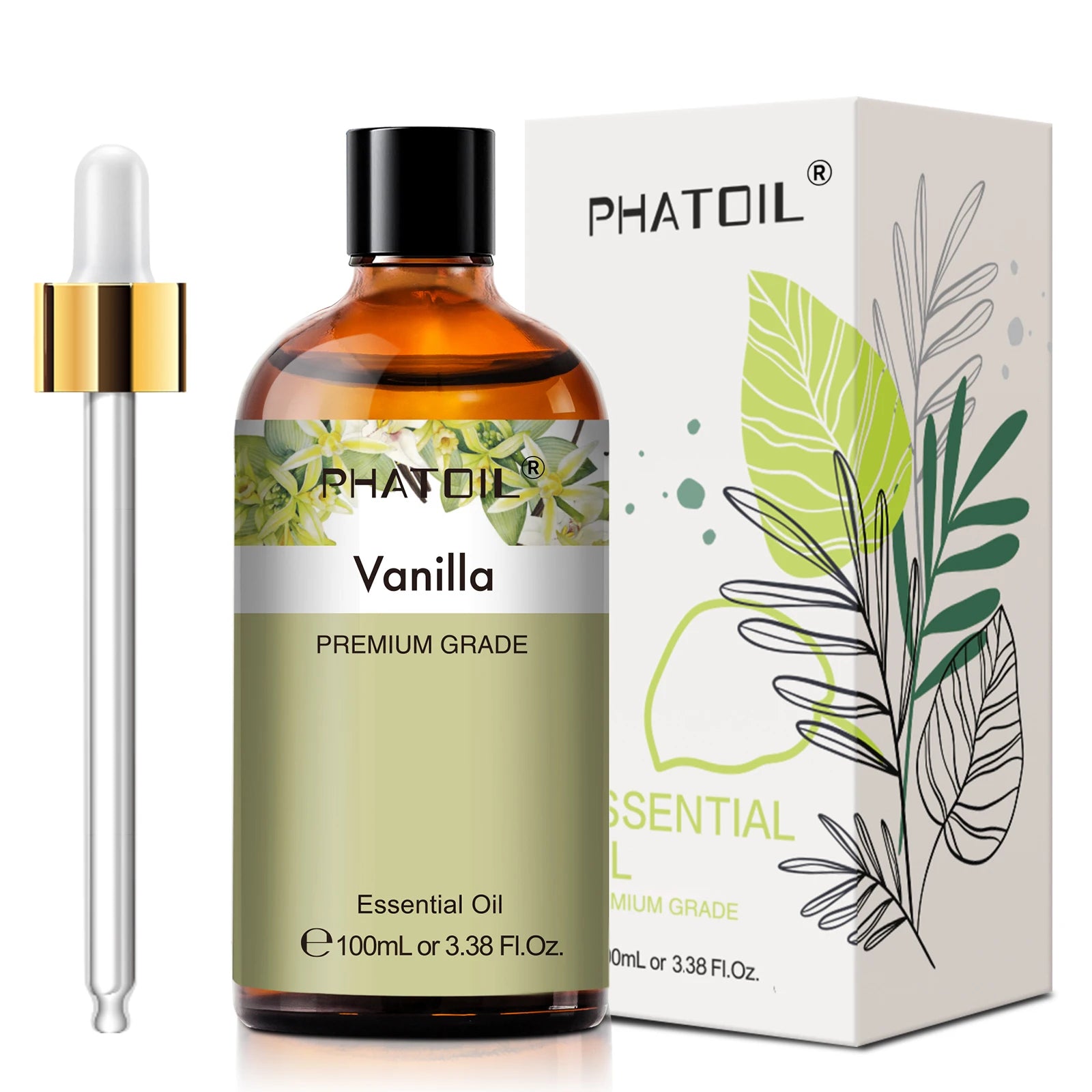 PHATOIL 100ml Pure Essential Oil – Lavender, Eucalyptus & More