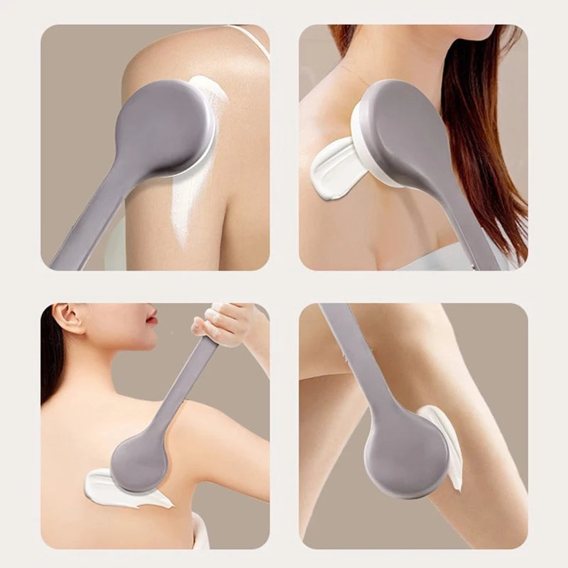 SUSU Lotion Applicator Body Wash Brush Padded Brush With Long Reach Handle Self Application For Back Feet Skin Cream Sunscreen Oasis Select