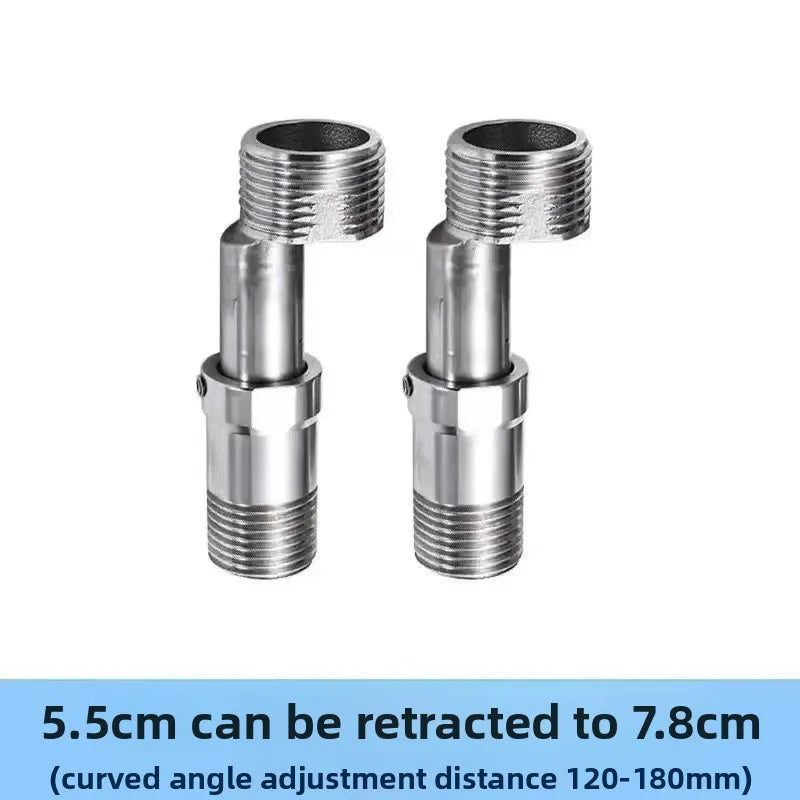 360 Degree Adjustable Faucet Angled Curved Foot Eccentric Screw Corner Tap Adapter Kitchen Accessories Oasis Select 1PCS B