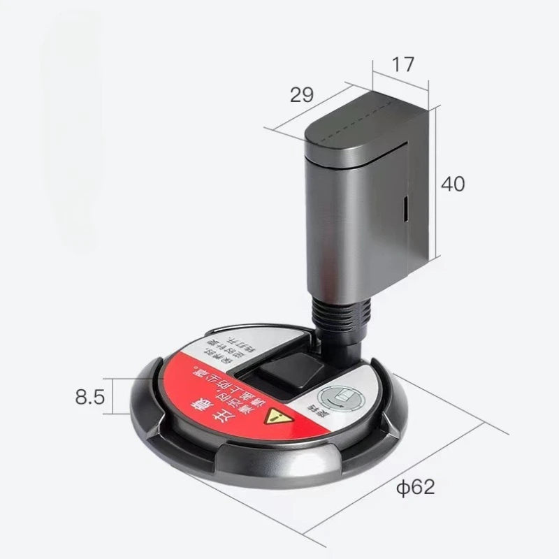 Door Stopper Magnetic Door Stopper No Drilling Silent Floor Door Stop with Screws Adhesive Adjustable Mechanical Magnetic Oasis Select