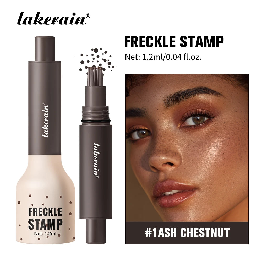 Waterproof Freckle Stamp Pen Liquid Air Cushion Five Point Head Natural Simulation Fake Spot Dot Makeup Tool Oasis Select 1Ash Chestnut