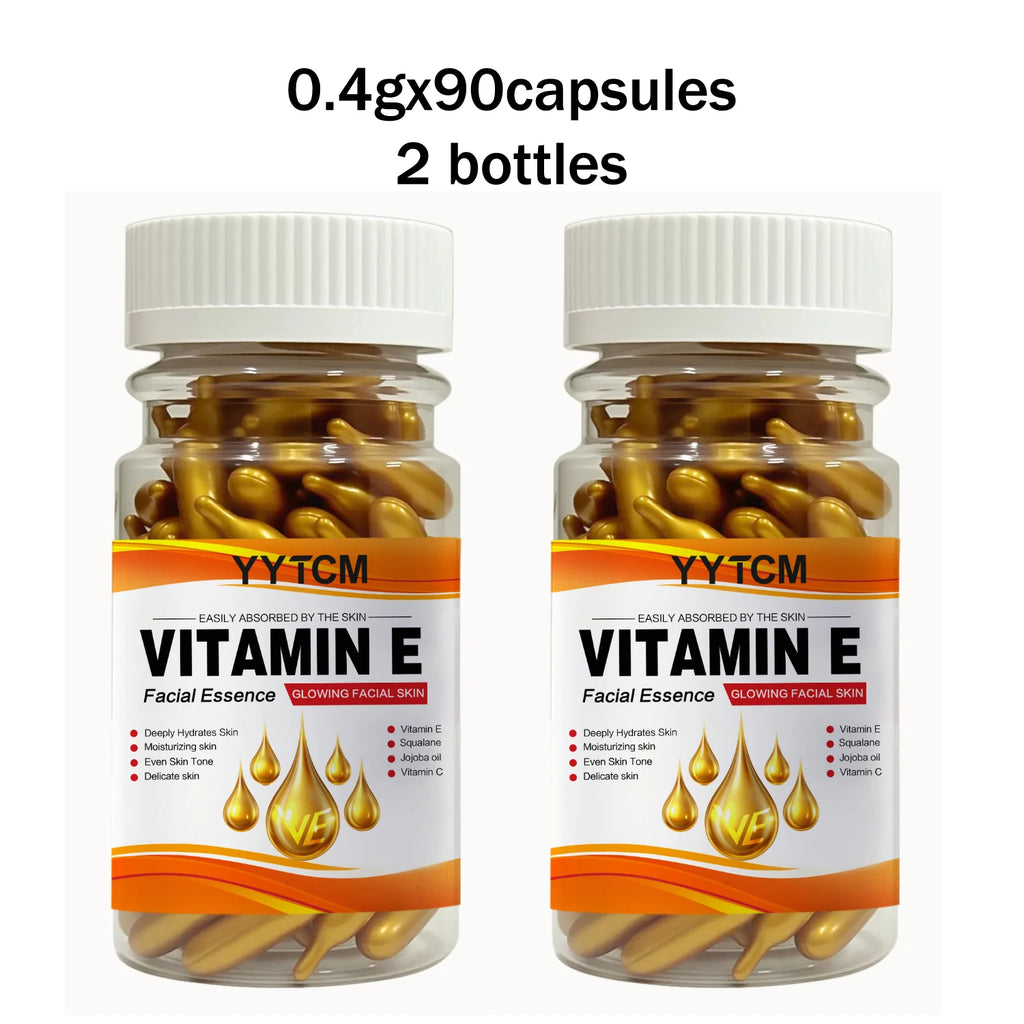 Vitamin E Capsule Essence – Squalane & Vitamin C | 30 Caps Face Capsule Essence Oasis Select 2 Bottles 90 Capsules