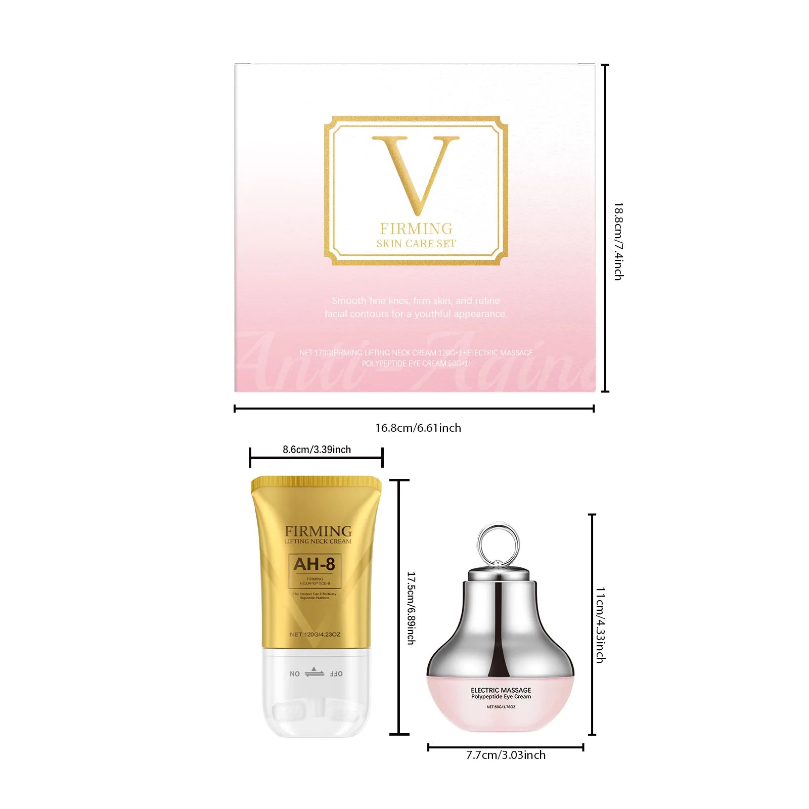 Face Firm Care Kit Tighten Eye Skin Improve Neck Firmness Relieve Skins Fatigue Brighten Tone Nourish Face Shaping Contour Kit Oasis Select