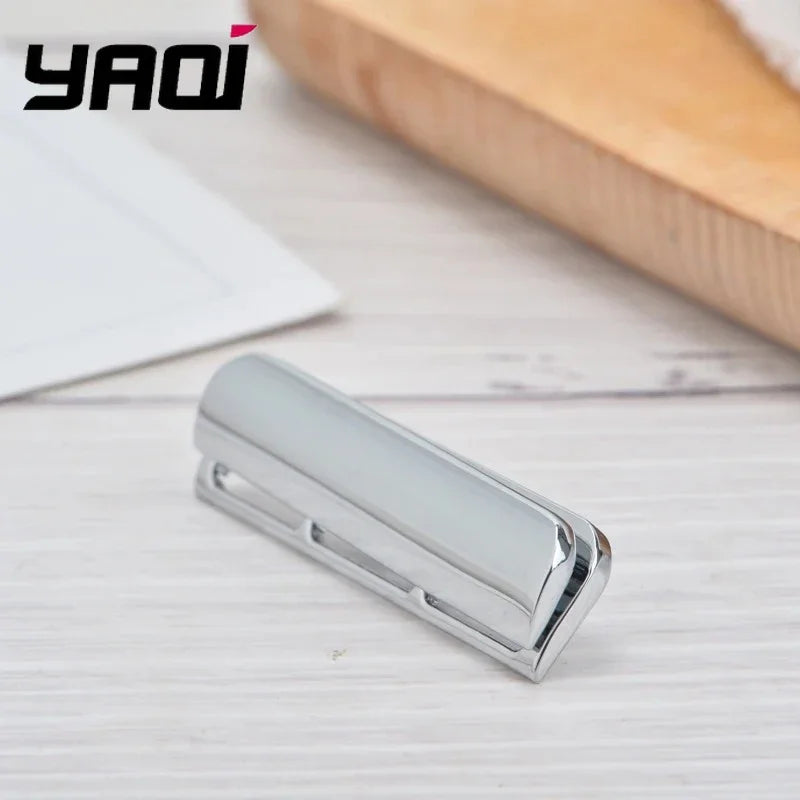 YAQI Excalibur Single Edge Safety Razor Head for Men Chrome Color Lightweight AC Design with 0.70mm Blade Gap ﻿ Oasis Select