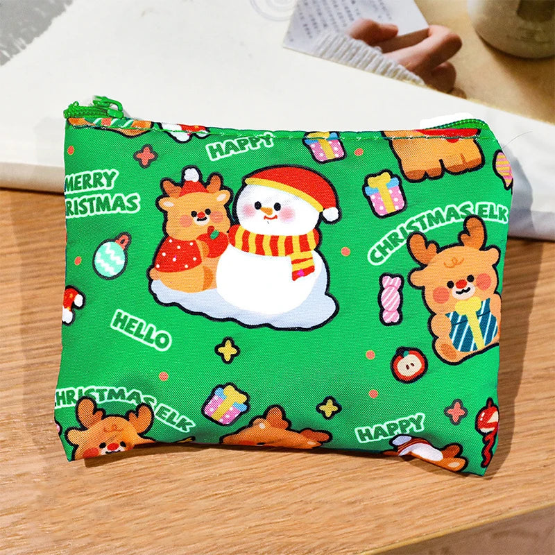 Mini Christmas Coin Purse – Cartoon Storage Bag | Kids Gift Mini Coin Purse Oasis Select