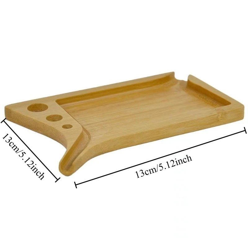 Creative Minimalist Wooden Cigarette Tray Creative Slotted Funnel-shaped Cigarette Operating Table Cigar Cigarette Tray Oasis Select wooden