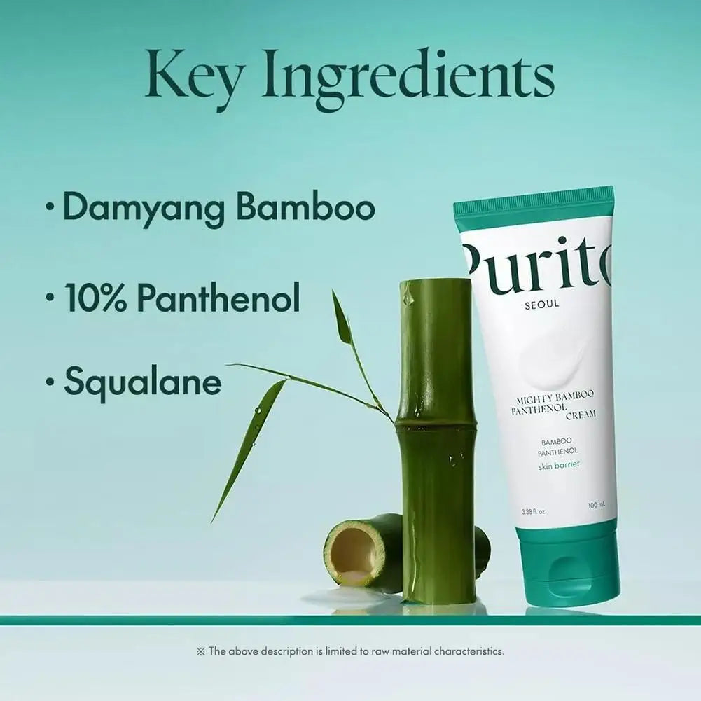 Korean Purito Bamboo Essence Cream Moisturizing And Nourishing Repair Skin Reduce Fine Lines And Wrinkles 100ml Oasis Select