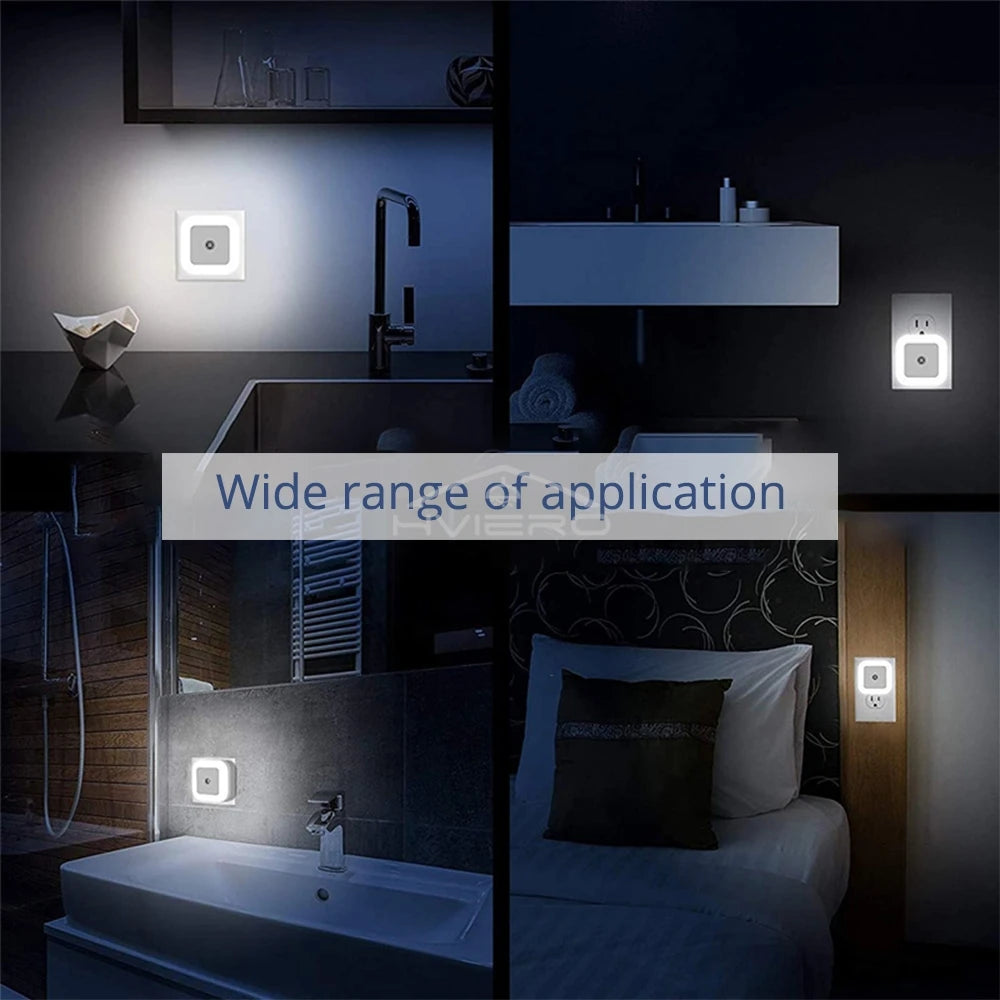 Motion Sensor LED Night Light – Plug-In Smart Wall Lamp