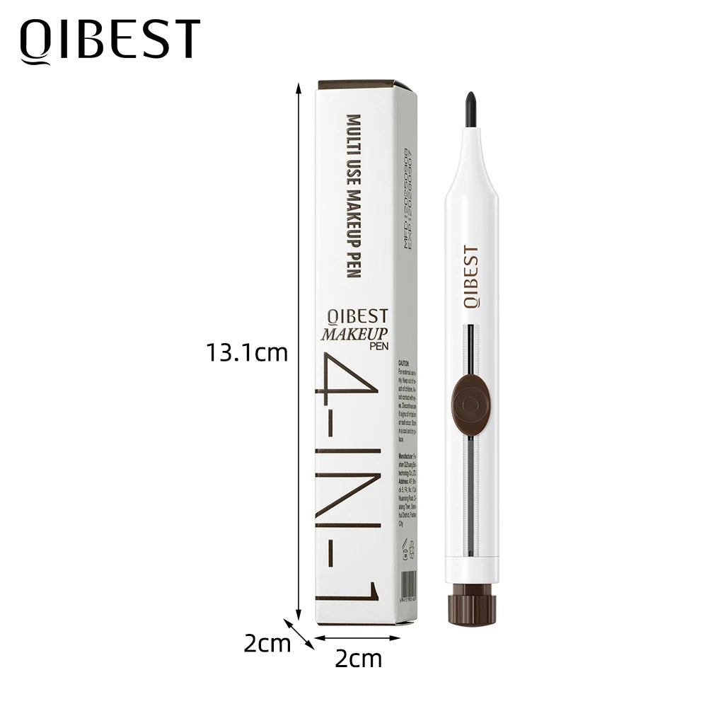 QiBest 4-in-1 Makeup Pen – Eyeliner, Brow, Lip & Highlighter