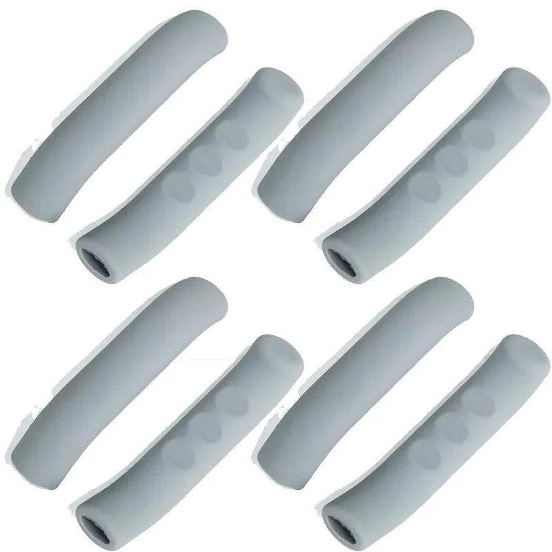 1/4Pairs Bike Brake Lever Protective Silicone Bicycle Lever Grips Bicycle Brake Handle Cover Bicycle Accessories Oasis Select 4pairs-Grey