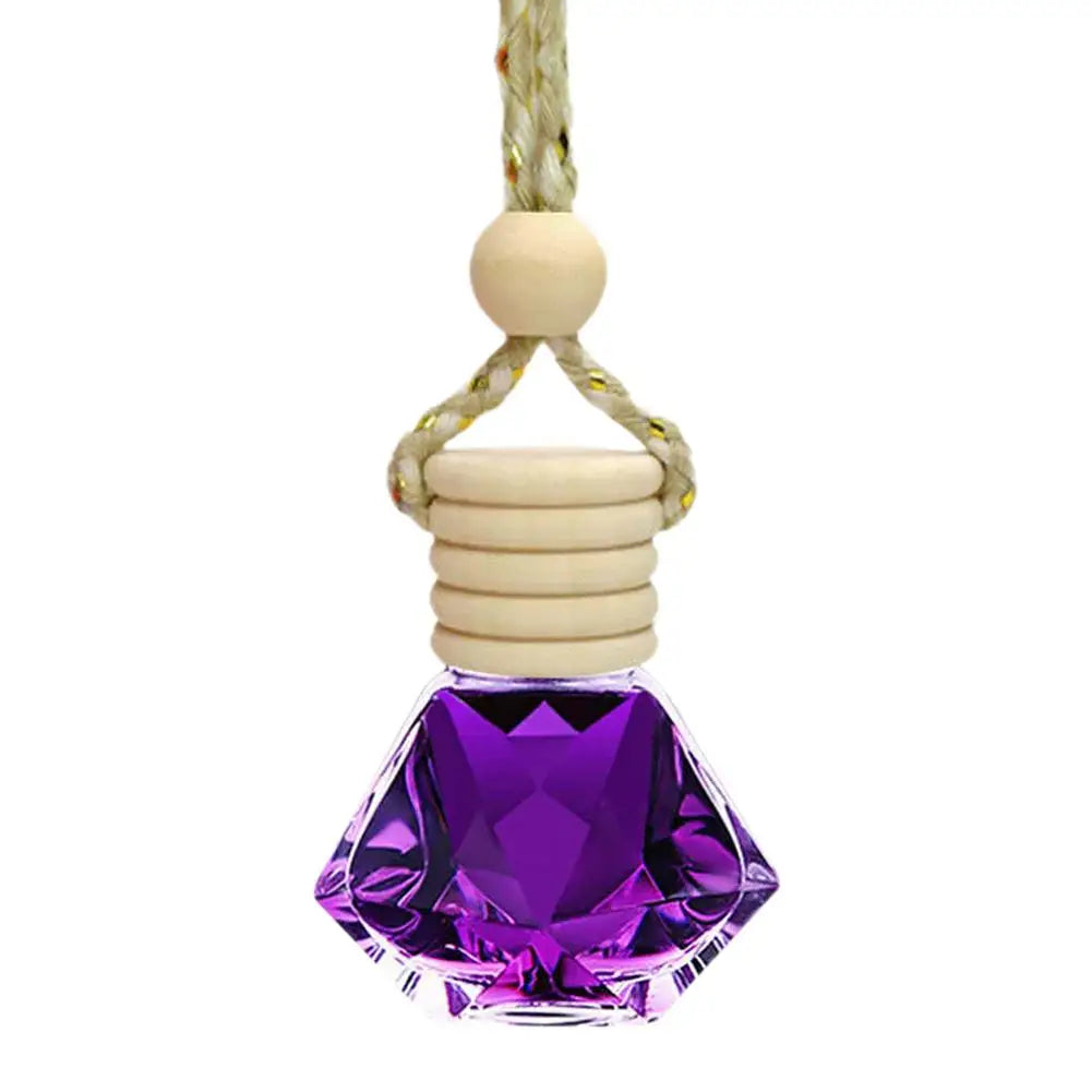 7ml Car Hanging Bottles Perfume Aromatherapy Refillable Air Freshener Diffuser Oil Fragrance Bottle Vehicle Auto Sapper Pendant Oasis Select