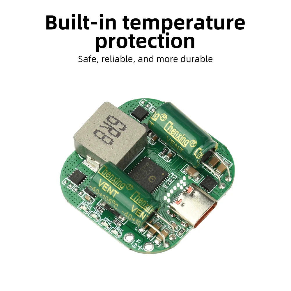 IP2368 100W Bidirectional Buck-Boost Charge/Discharge Fast Charging Module for 2-5S Lithium Batteries Temperature Protection Oasis Select