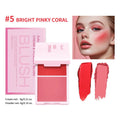 Dual Cream & Powder Blush Palette – Peach Pink, Long-Lasting