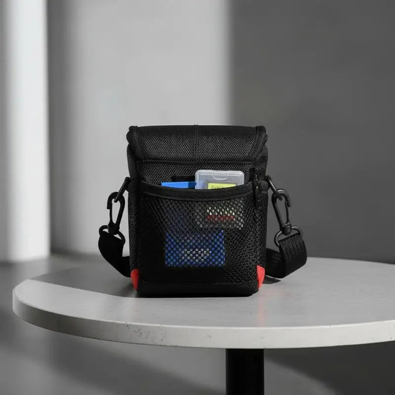 Waterproof Nylon Mini Camera Bag – Black Shoulder Backpack Camera Shoulder Bag Oasis Select