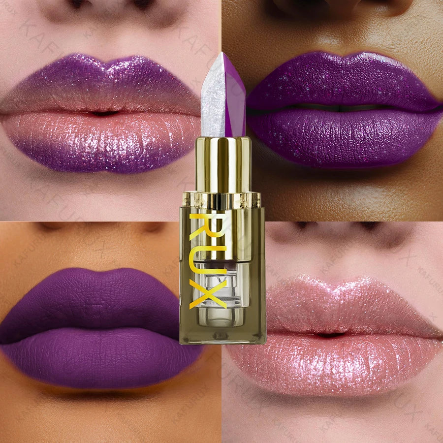 KAFURUX Two-Tone Glitter Matte Lipstick – 11 Shades