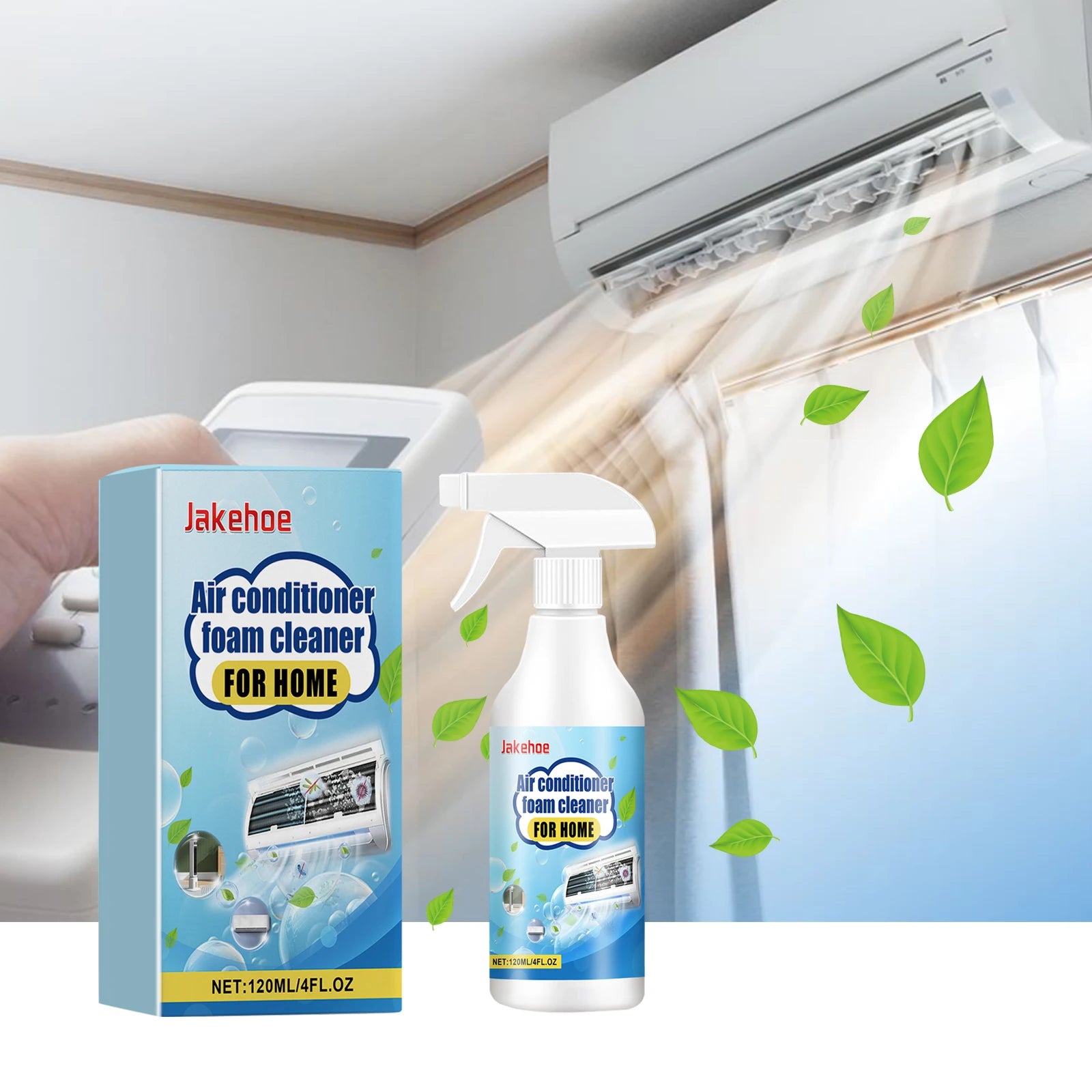Jakehoe Air Conditioner Cleaner Spray Deeply Cleans Internal Dust Bacteria Removes Odors Household Washing Foaming Cleaner Oasis Select