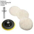 4Inch Polishing Kit Polishing Pad Car Waxing Sponge Disk Wool Wheel for Auto Body Beauty Polisher Washing Car Gadget Universal Oasis Select A