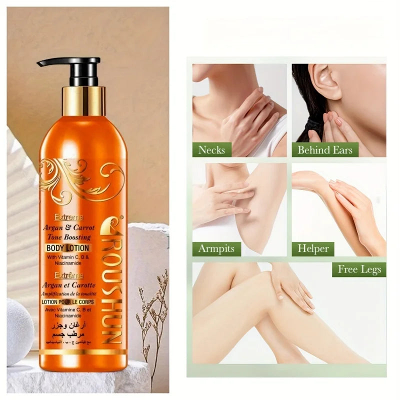 ROUSHUN Argan & Carrot Body Lotion 500ml | Deep Moisturizer