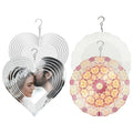 4Pack 10 Inch Sublimation Wind Spinner Blanks,Double-Sided Hanging 3D Wind Sculpture For Outdoor Garden Yard Decoration Oasis Select White