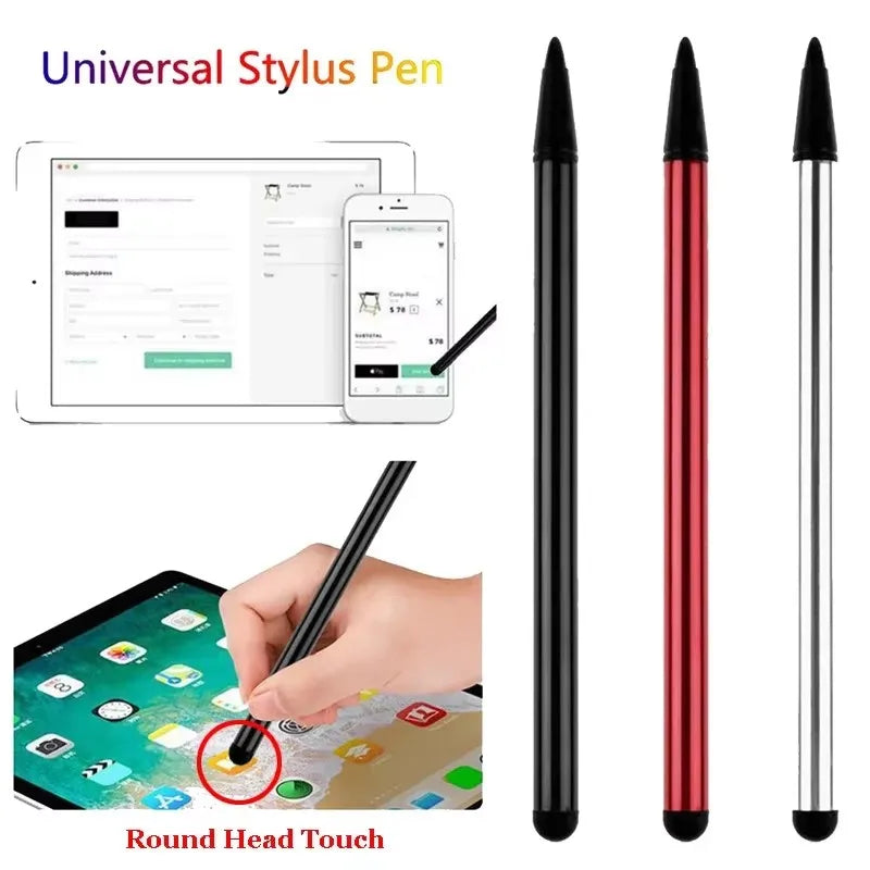 1/2/3pcs Universal Tablet Pen Phone Capacitive/Resistive Stylus Pen For IPhone Ipad Android All Touch Screens Rubber Stylus Pens Oasis Select