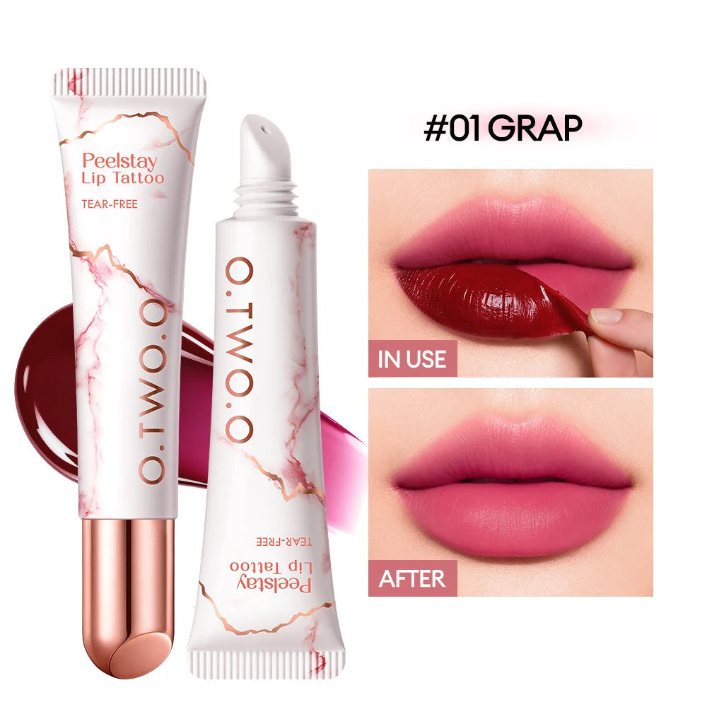 O.TWO.O Peel-Off Lip Stain | 48H Waterproof Color-Lock Lip Tint
