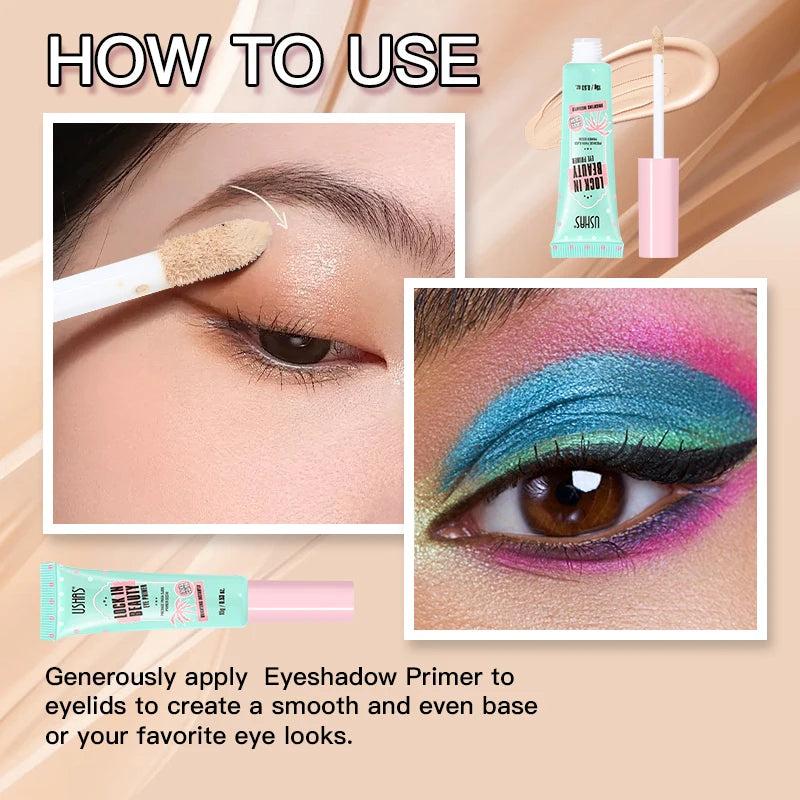 USHAS Eye Primer Cream – Long-Lasting Makeup Base, All Skin Types